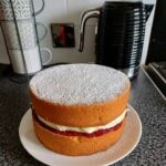 Air Fryer Victoria Sponge Cake