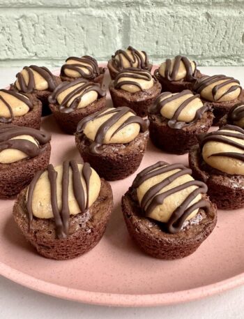 Chocolate Peanut Butter Brownie Bites