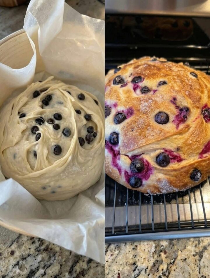 Lemon Blueberry Cream Cheese Bread